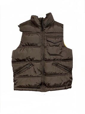Gap kids 6/7 S puffer vest pockets mock neck warm